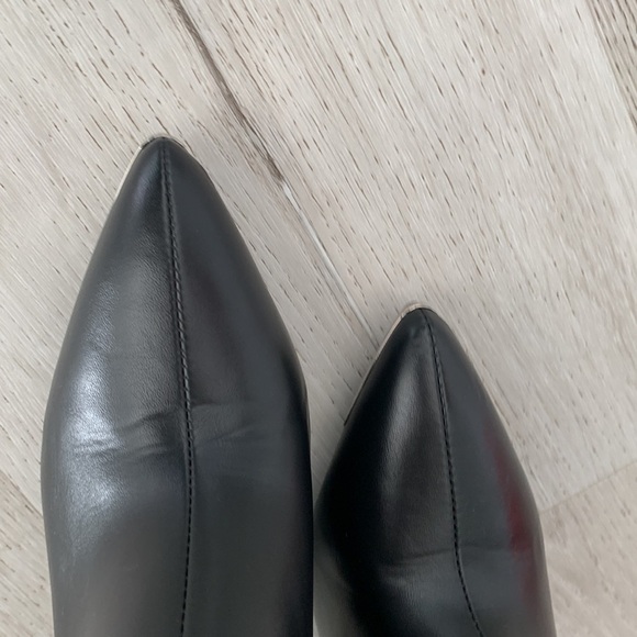 Azalea Wang Hamilton Leather buckles black Boots‎ moto size 10 high heels - Picture 4 of 16